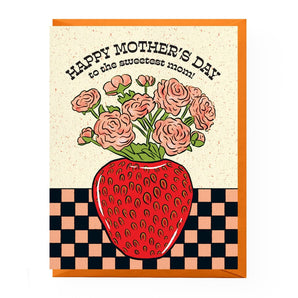 Strawberry Bouquet Mom Card By Boss Dotty Paper