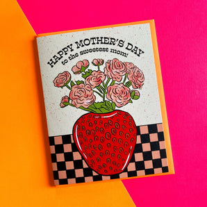 Strawberry Bouquet Mom Card By Boss Dotty Paper