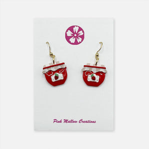 Strawberry Jam Dangle Earrings By Pink Mallow Creations