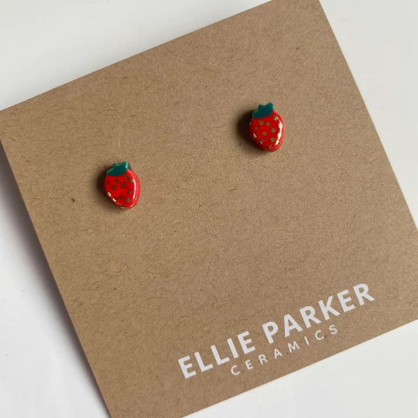 Strawberry Studs By Ellie Parker