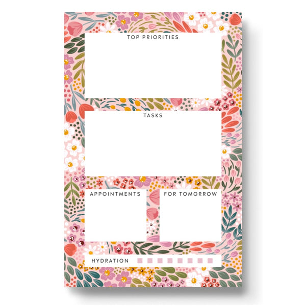 Summer Meadows Daily Planner Notepad By Elyse Breanne Design