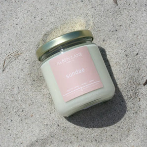 Sundae 8oz Soy Candle By Alben Lane