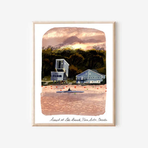 Sunset at Lake Banook 8x10 Print By Julep and Trubbs Studio