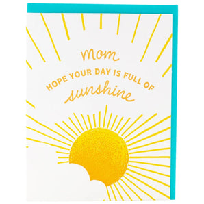 Sunshiny Day Mom Card By Smudge Ink