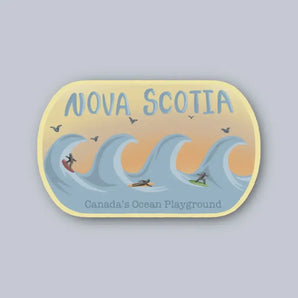 Surf Nova Scotia Magnet By Bygone Art Project