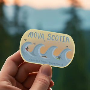 Surf Nova Scotia Magnet By Bygone Art Project