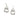 Surprised Eyelash Ghost Outline Earrings By Printedmel