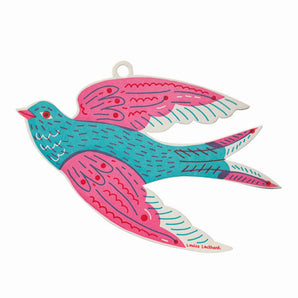 Swallow Ornament By The Printed Peanut