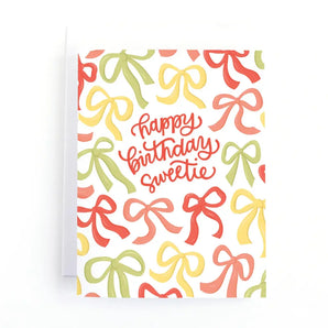 Sweetie Bows and Ribbons Card By Pedaller Designs