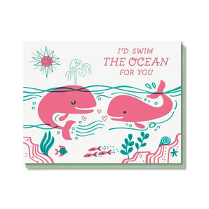 Swim The Ocean Card By Paper Parasol Press