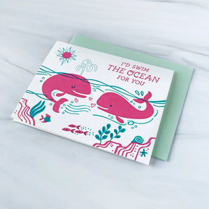 Swim The Ocean Card By Paper Parasol Press