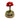 Tall Red Felted Mushroom With Rocks By Magic of Wool