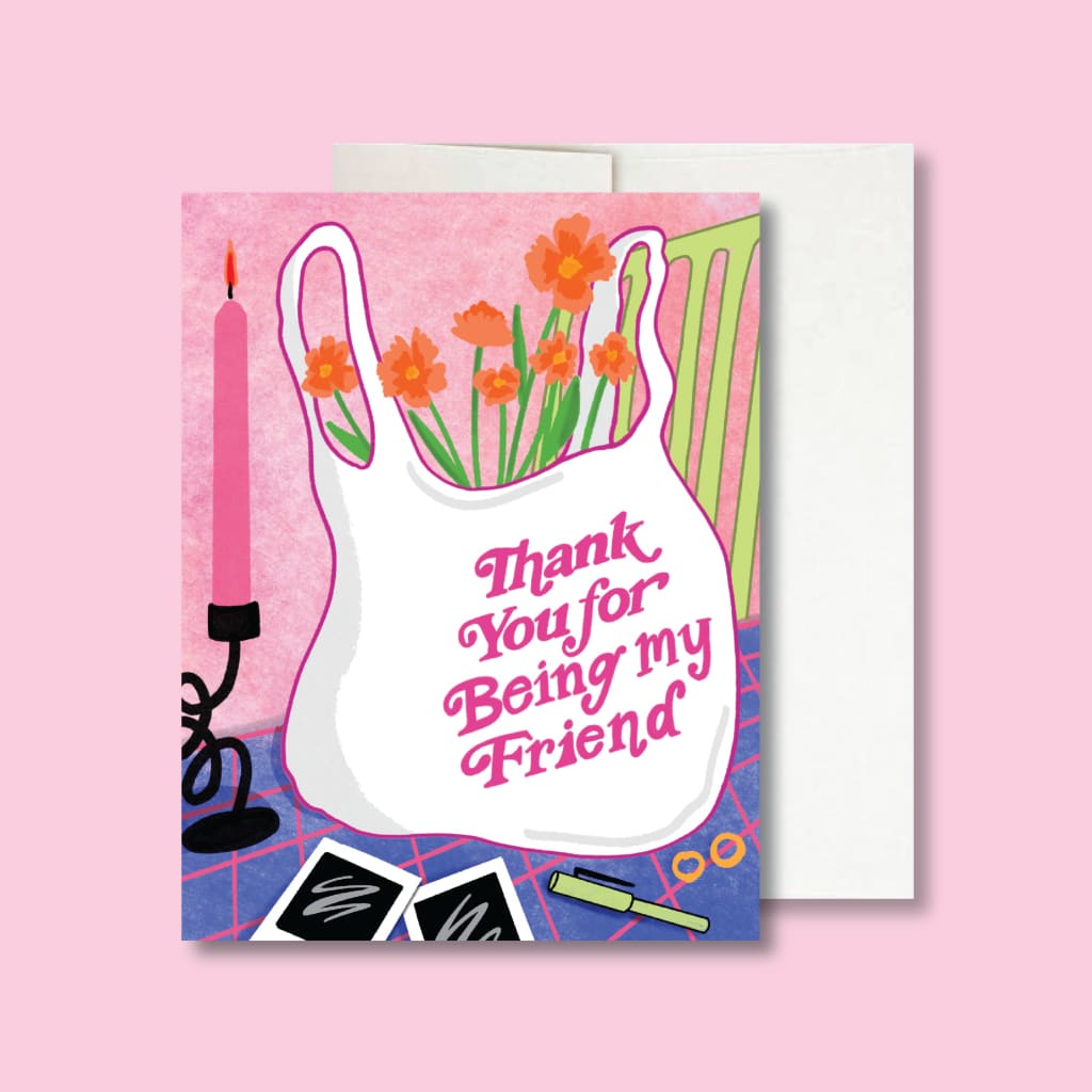 Thank You Bag Card By Wild Rose