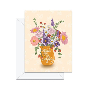 Thank You Bouquet Card By Jaybee Design