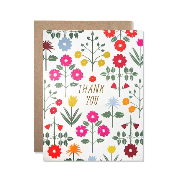 Thank You Garden Foil Card By Hartland Cards