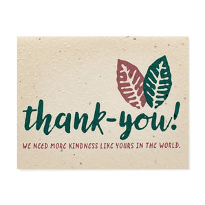 Thank You Kindness Like Yours Seed Card By hi love.