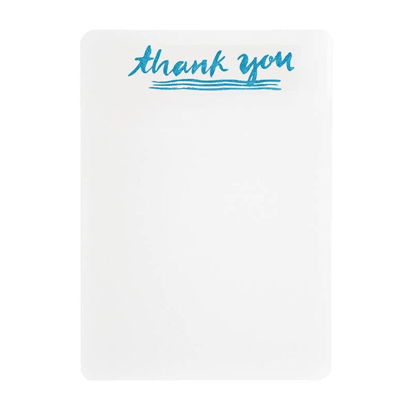 Thank You Script Notecard Set (8) By folio press & paperie