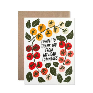 Thank you To-ma-toes Card By Hartland Cards