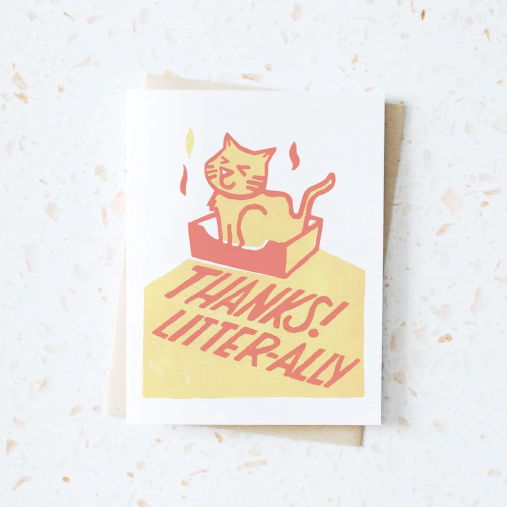 Thanks Litter-ally Card By Hop & Flop