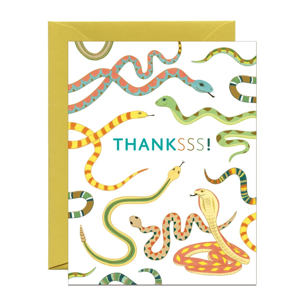 Thanks Snakes Card By Yeppie Paper