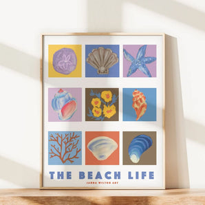 The Beach Life 11x14 Print By Janna Wilton Art