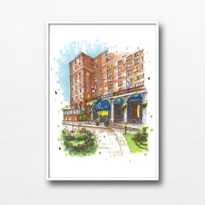 The Lord Nelson Hotel 8x10 Print By Downtown Sketcher