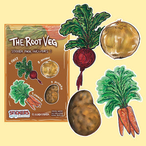 The Root Vegetable Sticker Pack By Ren Design