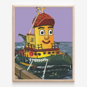 Theodore Tugboat 11x14 Print By Janna Wilton Art
