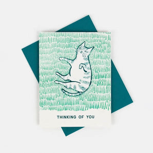 Thinking Of You Cat Card By Bromstad Printing Co.