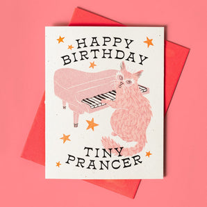 Tiny Prancer Birthday Card By Bromstad Printing Co.