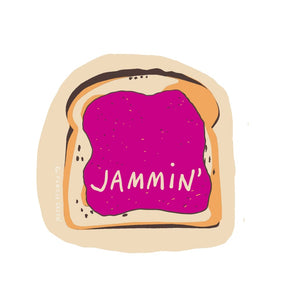 Toast & Jam Sticker By La Familia Green