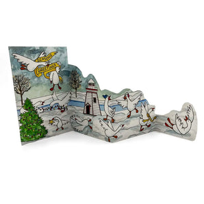 Tri-Fold Season’s Greetings Chaos Geese Card By Bard