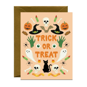 Trick Or Treat Halloween Card By Yeppie Paper