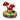 Triple Red Mushrooms Sculpture With Pinecone By Magic