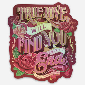 True Love Holographic Sticker By KDP Creative Hand