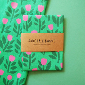 Tulip Tea Towel By Badger & Burke
