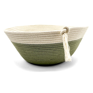 Two-Tone Bowl with Tassel (various colours) By Warm Wooly &