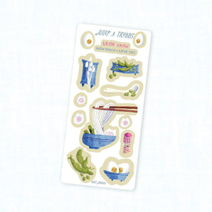 Udon Know Sticker Sheet By Julep and Trubbs Studio