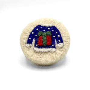 Ugly Christmas Sweater Felted Soap By Magic of Wool