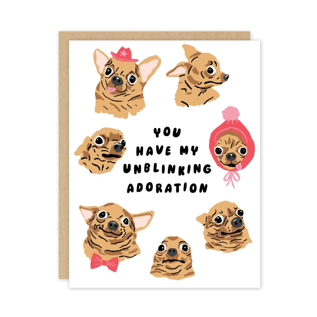 Unblinking Adoration Card By Party