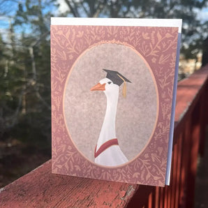 Victorian Graduation Goose Card By Bygone Art Project