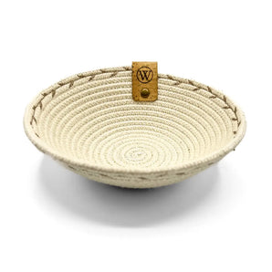 Vine Pattern Jewelry Bowl - Cream & Brown By Warm Wooly