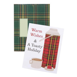 Vintage Plaid Thermos Holiday Card By Artistry Cards