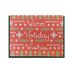 Warm Holiday Wishes Foil Card By Noteworthy Paper & Press