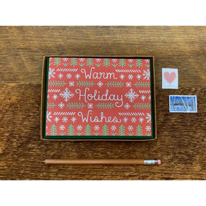 Warm Holiday Wishes Foil Card By Noteworthy Paper & Press