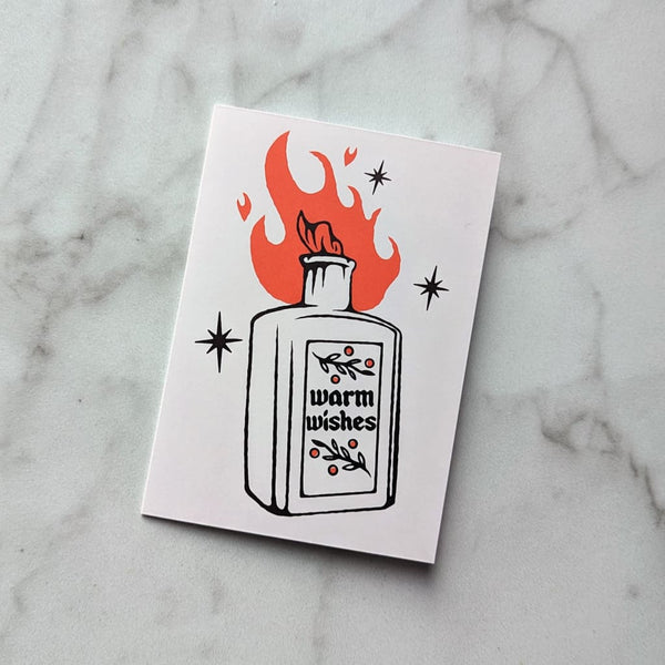 Warm Wishes Fire Card By Sorry Goods
