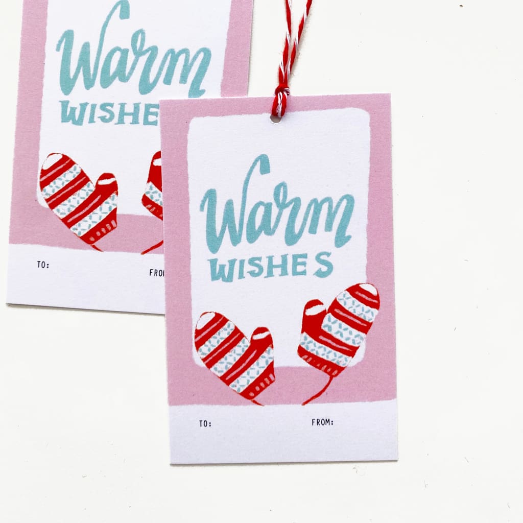 Warm Wishes Gift Tags (5) By Creative Nature Studio