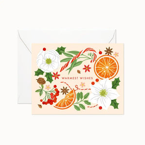 Warmest Wishes Botanicals Card By Linden Paper Co.