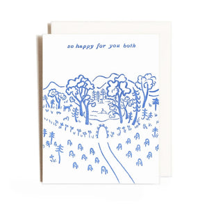 Wedding Pond Card By Homework Letterpress