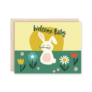 Welcome Baby Bunny Card By The Beautiful Project